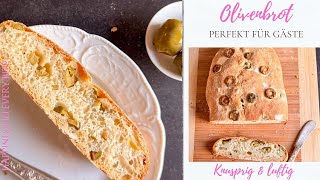 Deine Gäste werden dieses Brot lieben Einfaches Rezept für Olivenbrot mit wenigen Zutaten [upl. by Kati]