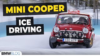 MINI Cooper S Going Sideways On Ice [upl. by Neelia]