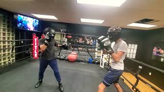 LIGHTWEIGHT BEGINNER AMATEUR BOXER SPARRING [upl. by Sweyn]