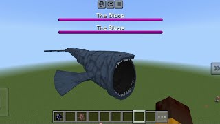 MYTHICAL SEA CREATURES THE BLOOP ADDON IN MINECRAFT PE [upl. by Yenttihw]