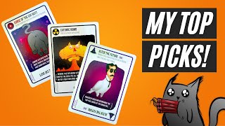 Top 10 MOST FUN Exploding Kittens Cards [upl. by Yespmed100]