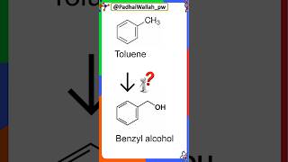 Toluene to benzyl alcohol class12chemistry [upl. by Nirro]