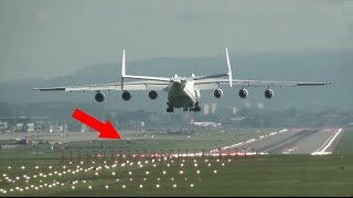 ✈ Antonov225 MRIYA was 😓 the AMAZING BIGGEST Plane on Earth landing at Zurich Kloten Airport  ZRH [upl. by Danialah]