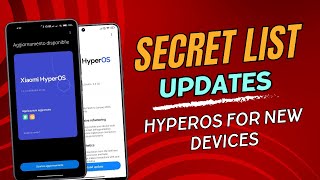 HyperOS updates secret list is now available for Poco smartphones 📱 [upl. by Maroney]