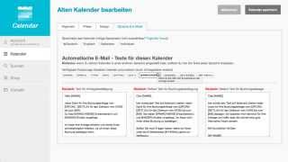 CalendarAPP – Buchungskalender automatische EMail Vorlagen ändern bzw personalisieren [upl. by Gussy]