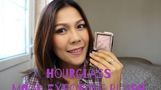 รีวิวที่ปัดแก้ม Hourglass ambient lighting blush สี mood exposure [upl. by Ahsinam208]