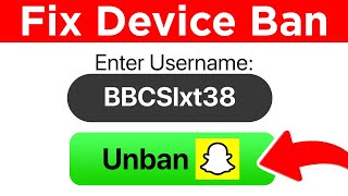 How to Fix Snapchat Device Ban 🤯 QUICKEST WAY [upl. by Nathalia]