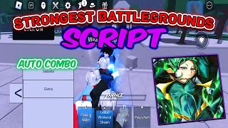 Strongest Battlegrounds Script GUI  Auto Combo Auto Block NO KEY Script  Hack [upl. by Hiroshi758]