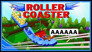 ROLLER COASTER HEIST  100000x SPEED CARTS Trolling In Build A Boat ROBLOX [upl. by Kobe]