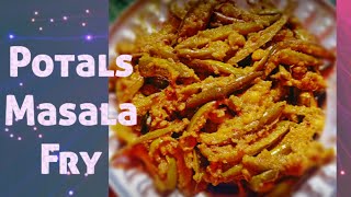 Potals Masala Fry Curry in telugu  Simple and 😋 Tasty పొటల్స్ [upl. by Alolomo]