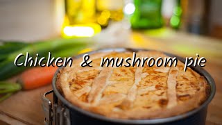 How to make chicken and mushroom pie  quick and easy recipe  chicken amp mushroom pie [upl. by Siraved]