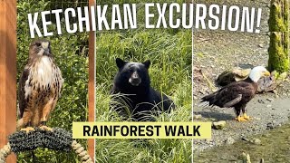 Alaska Cruise Rainforest Walk Excursion in Ketchikan Bears amp Eagles [upl. by Christyna]