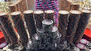 Jackpot Win  Wall of Poker Chips High Limit Coin Pusher [upl. by Livvie716]