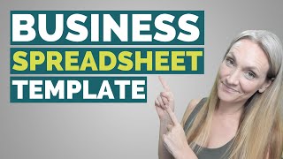 How To Setup Your Business Accounting amp Taxes In a SpreadsheetBusiness Spreadsheet Template [upl. by Oremar580]