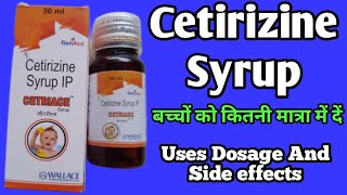 Cetriace Syrup  Cetirizine Syrup Uses For Babies  Uses Dosage And Side effects [upl. by Neelsaj]