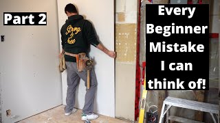 Every Beginner Drywall Mistake I can think of 23 [upl. by Vola]