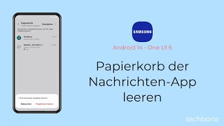 Papierkorb der NachrichtenApp leeren  Samsung Android 14  One UI 6 [upl. by Edgell]