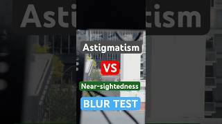 Astigmatism vs Nearsightedness BLUR TEST [upl. by Holms]