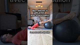 ✨️2 exercices pour bien DÉBUTER le PILATES avec ballon pilates pilatesworkout pilatesball [upl. by Anileva]