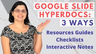 How To Use Google Slides To Make Interactive PDFs  Guides Checklists Interactive Notebooks [upl. by Christel]