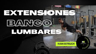 COMO HACER EXTENSIÓN LUMBAR EN BANCO [upl. by Hael839]