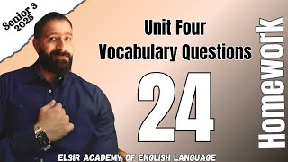 Unit 4 Vocabulary Questions S3 2025 [upl. by Vetter373]