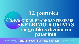 KAIP SU CANVA KURTI REKLAMINĮ SKELBIMĄ  LIUKS PATARIMAS  CANVA GIDAS PRADEDANTIESIEMS  Pamokos 12 [upl. by Yssirk716]