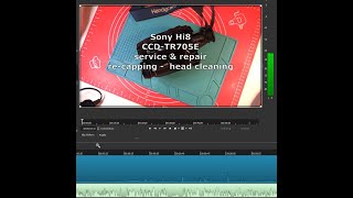Sony Hi8 camcorder CCD TR705E service and full repair all leaked capacitors replaced [upl. by Adnerol]