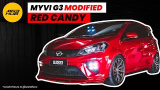 Myvi 2020 modify merah cili api  Highlight video by MG3HUB [upl. by Assert730]