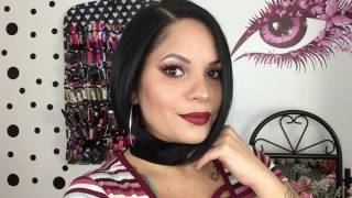 Tutorial Maquillaje de ojos color vino paso a paso [upl. by Galatea]