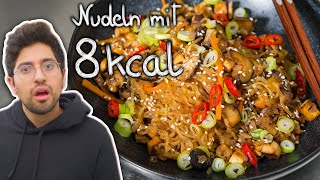 Nudeln mit nur 8 kcal Konjak  Shirataki Nudel Rezept einfach amp schnell [upl. by Orelia]