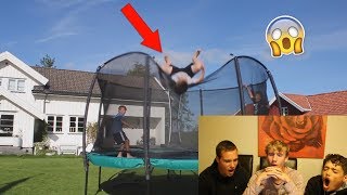 THE WORST TRAMPOLINE FAILS REACTION [upl. by Enaud]