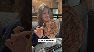 Crocheting a loaf cat crochet amigurumicrochet crochetcat [upl. by Atteyram607]