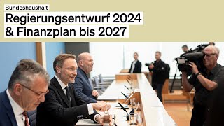 Regierungsentwurf des Bundeshaushalts 2024 vorgestellt [upl. by Dibri]