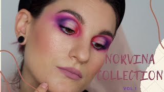 NORVINA VOL1 y PLousie  CUT CREASE Tutorial Maquillaje ojos [upl. by Arayk]