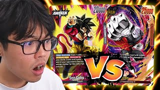 BLACK SSJ4 Goku vs RED Jiren Deck Reaction [upl. by Chaffinch]