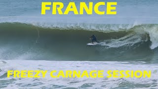 CRAZY FREEZY SESSION IN HOSSEGOR FRANCE 23 janvier 2023 [upl. by Cis975]