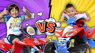 Tag with ryan Vs CKN Car Hero Subway running Gameplay  CKn toys  Ryan world  Ryan toys review [upl. by Aokek]