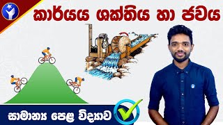 Work Force and Energy  කාර්යය ශක්තිය සහ ජවය  Grade 10 Science  GCE OL Science  OL Physics [upl. by Schoening324]