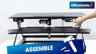 How to Assemble Professional Electronic 890mm Sit Stand Desk [upl. by Swarts]