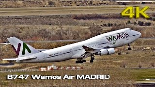 Boeing 747 Wamos Air at MADRID [upl. by Aseram751]