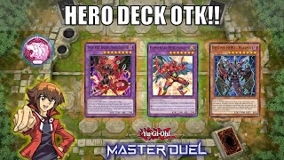 Best Updated Hero Deck OTK  YuGiOh Master Duel [upl. by Marena]