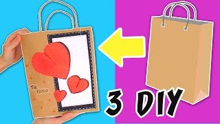 3 DIY HOW TO MAKE RECYCLED GIFT BAGS  PAPER GIFT BAGS  aPasos Crafts DIY [upl. by Noerb]