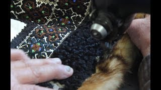 Leather Craftsman Restoring Old Sheepskin Vest [upl. by Vange324]