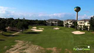 Sandestin Golf Club  drone aerial video  Baytowne  Hole15 [upl. by Kevon]