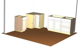 Barker Cabinets standard kitchen layout tutorial [upl. by Ylrahc]