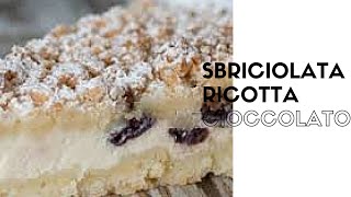 RICETTA SBRICIOLATA RICOTTA E CIOCCOLATO ANGY SIMPLE food [upl. by Harvey]