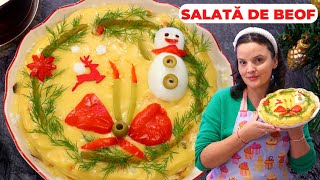 SALATA DE BOEUF  Reteta Usoara si Rapida  Anyta Cooking [upl. by Enyala]