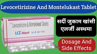 Levocetirizine And Montelukast Tablet Uses  LCZ Mont Tablet  सर्दी जुकाम एलर्जी अस्थमा की दवा [upl. by Neehsuan888]