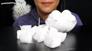 ASMR Shaved Ice Snowballs and Ice Cubes [upl. by Lyndel]